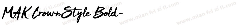 MAK CrownStyle Bold字体转换